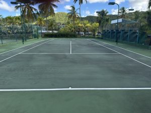 Tennis Court at Curtain Bluff Hotel - Antigua