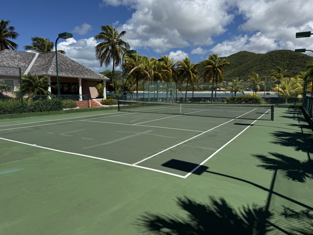 Tennis Before Pickleball Conversion at Curtain Bluff Hotel - Antigua