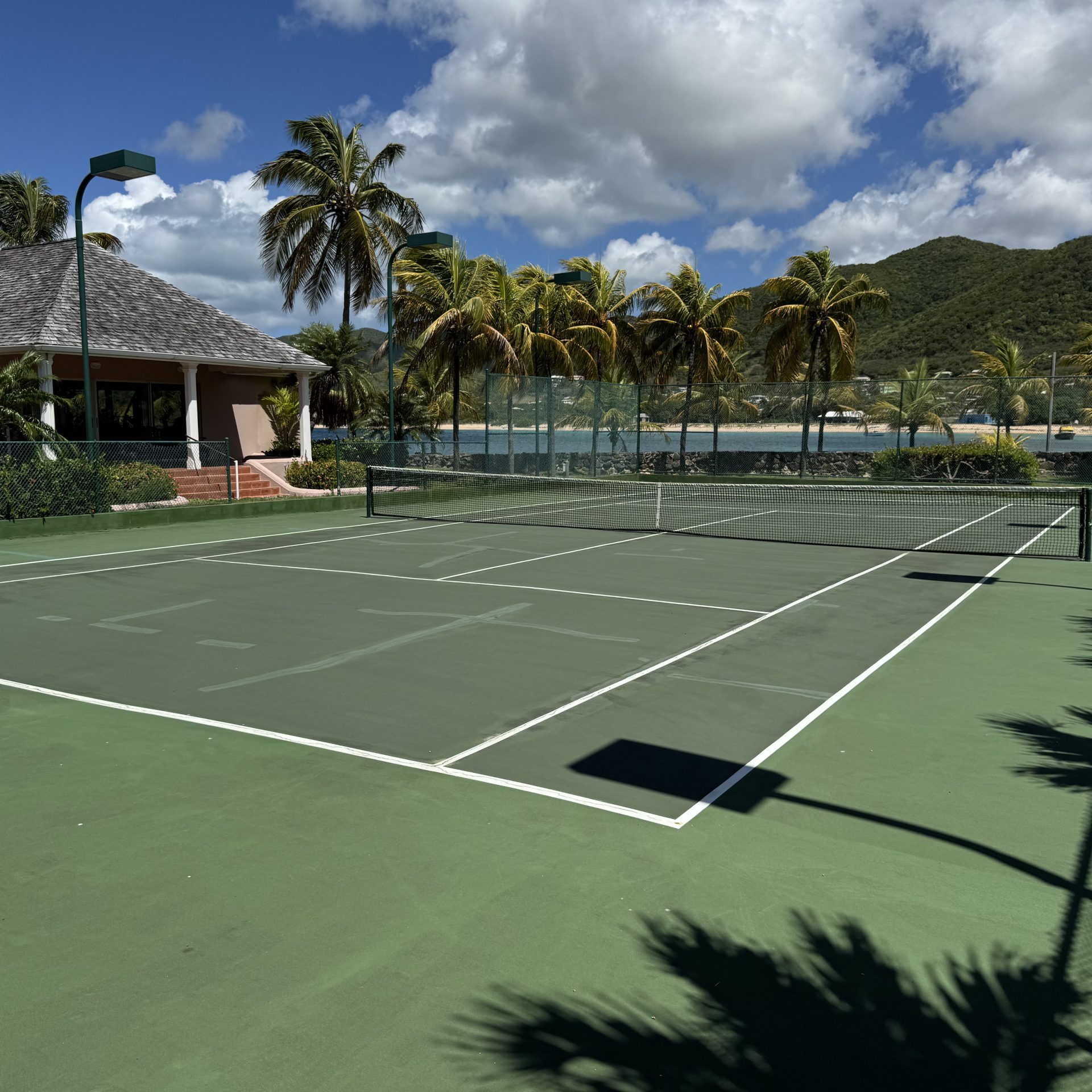 Tennis Before Pickleball Conversion at Curtain Bluff Hotel - Antigua