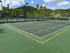 Tennis and Pickleball Court at Curtain Bluff Hotel - Antigua