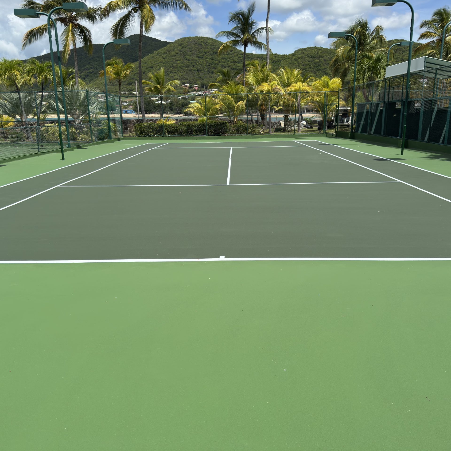 Tennis Court at Curtain Bluff Hotel - Antigua
