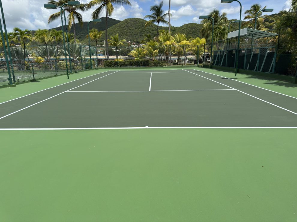 Tennis Court at Curtain Bluff Hotel - Antigua