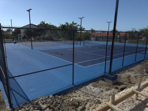 Double Tennis Court with Fencing at Jolly Harbor - Antigua