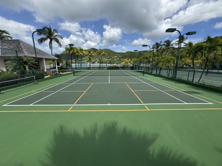Pickleball and Tennis Court at Curtain Bluff Hotel - Antigua